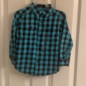 NWOT-Boys Children’s Place Button Down Plaid Shirt